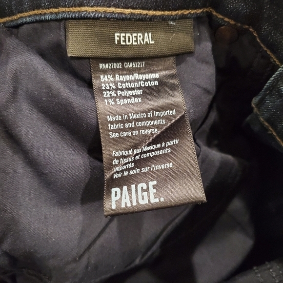 PAIGE Federal Slim Straight Leg Jeans - Picture 6 of 7